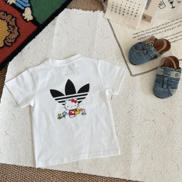 【90-150cm+親サイズ】売り切れ必至 カートゥーン 可愛い 合わせやすい 親子ペア 半袖 Ｔシャツ
