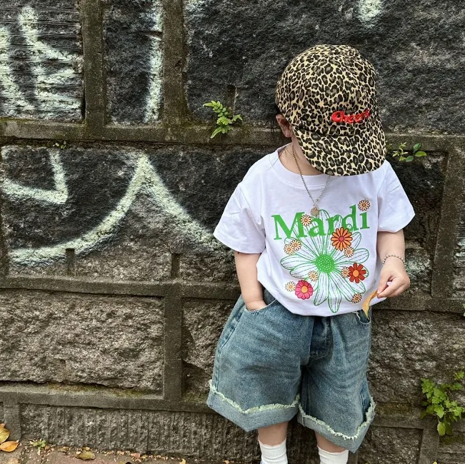【90-150cm+親サイズ】元気いっぱい 大人気 定番 カジュアル 親子ペア 半袖 Ｔシャツ