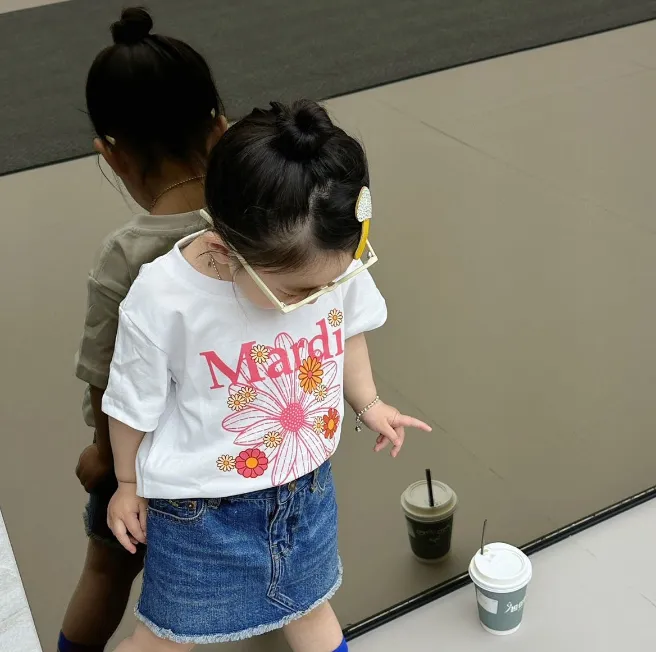 【90-150cm+親サイズ】元気いっぱい 大人気 定番 カジュアル 親子ペア 半袖 Ｔシャツ