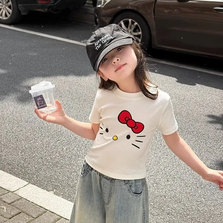 【90-150cm】毎日着たくなる おしゃれ 可愛い 合わせやすい 女の子 半袖 Ｔシャツ