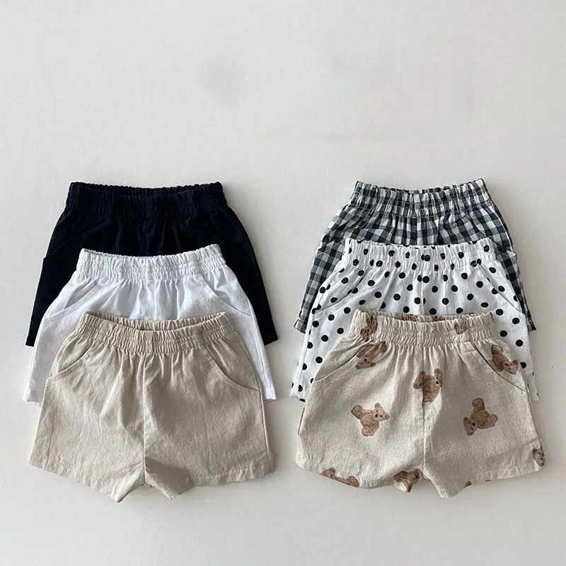 【73-100cm】絶対後悔しない シンプル ナチュラル 履きやすい ベビー ショートパンツ