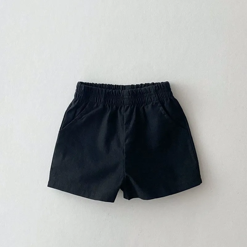 【73-100cm】絶対後悔しない シンプル ナチュラル 履きやすい ベビー ショートパンツ
