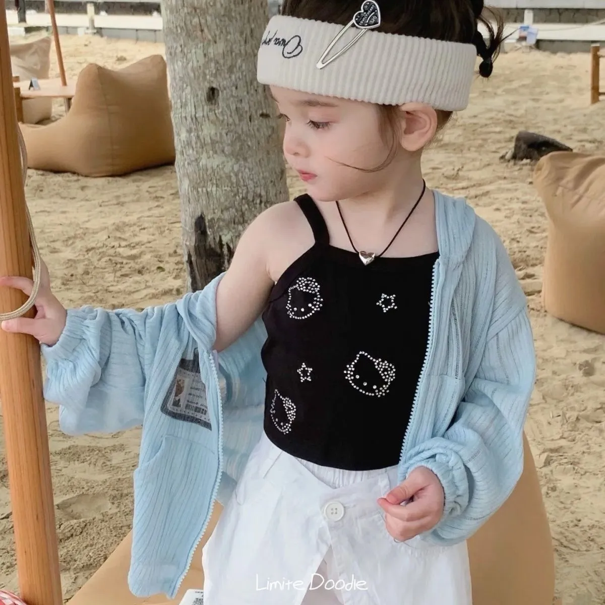 【80-130cm】オシャレ度高め スタイリッシュ スリムフィット 合わせやすい 女の子 タンクトップ