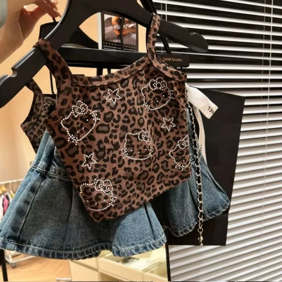 【80-130cm】オシャレ度高め スタイリッシュ スリムフィット 合わせやすい 女の子 タンクトップ