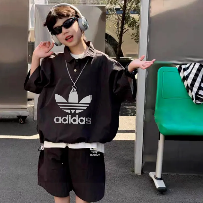 【100-150cm】二点セット よく売れる 大活躍 動きやすさ抜群 男の子 半袖Ｔシャツ＋ショートパンツ セットアップ