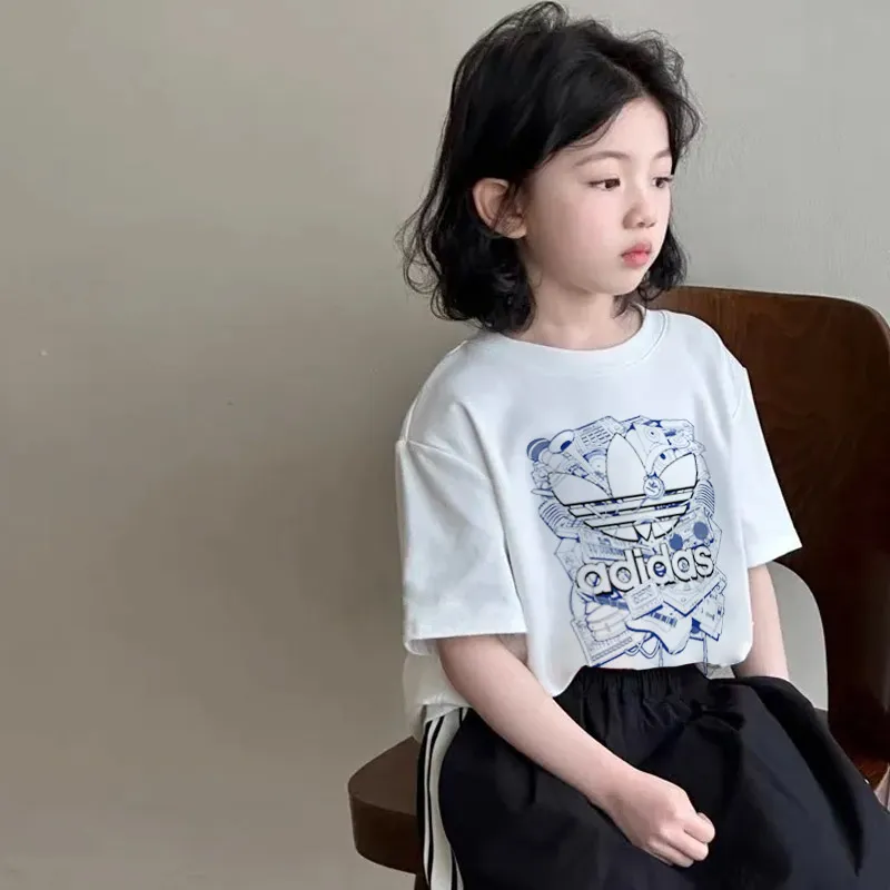 【90-160cm】好感度100％  爆売れ中 おしゃれ カジュアル 女の子 半袖 Ｔシャツ