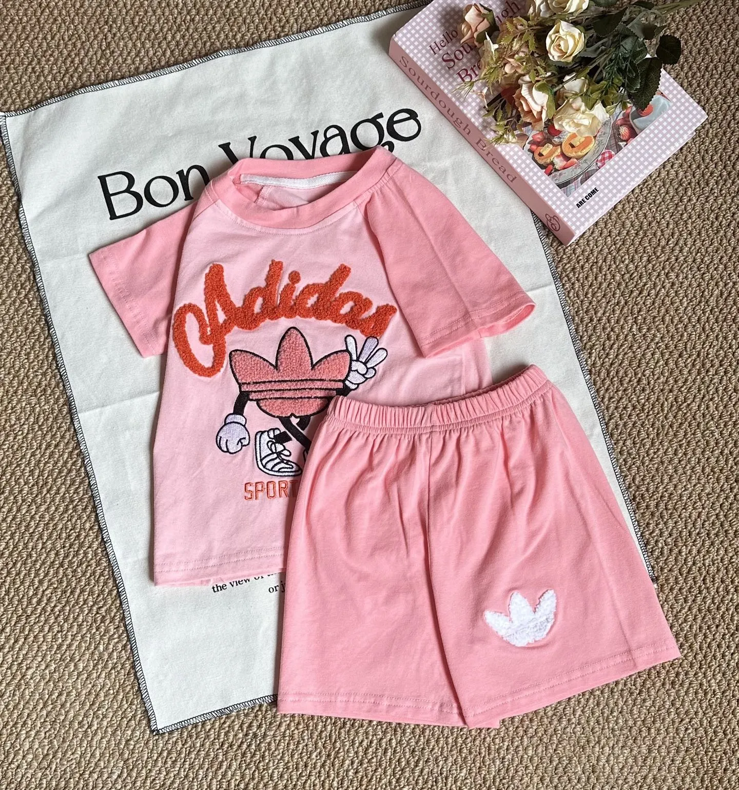 【80-130cm】二点セット オシャレ度高め 大人気 カジュアル 快適 半袖Tシャツ+ショートパンツ セット