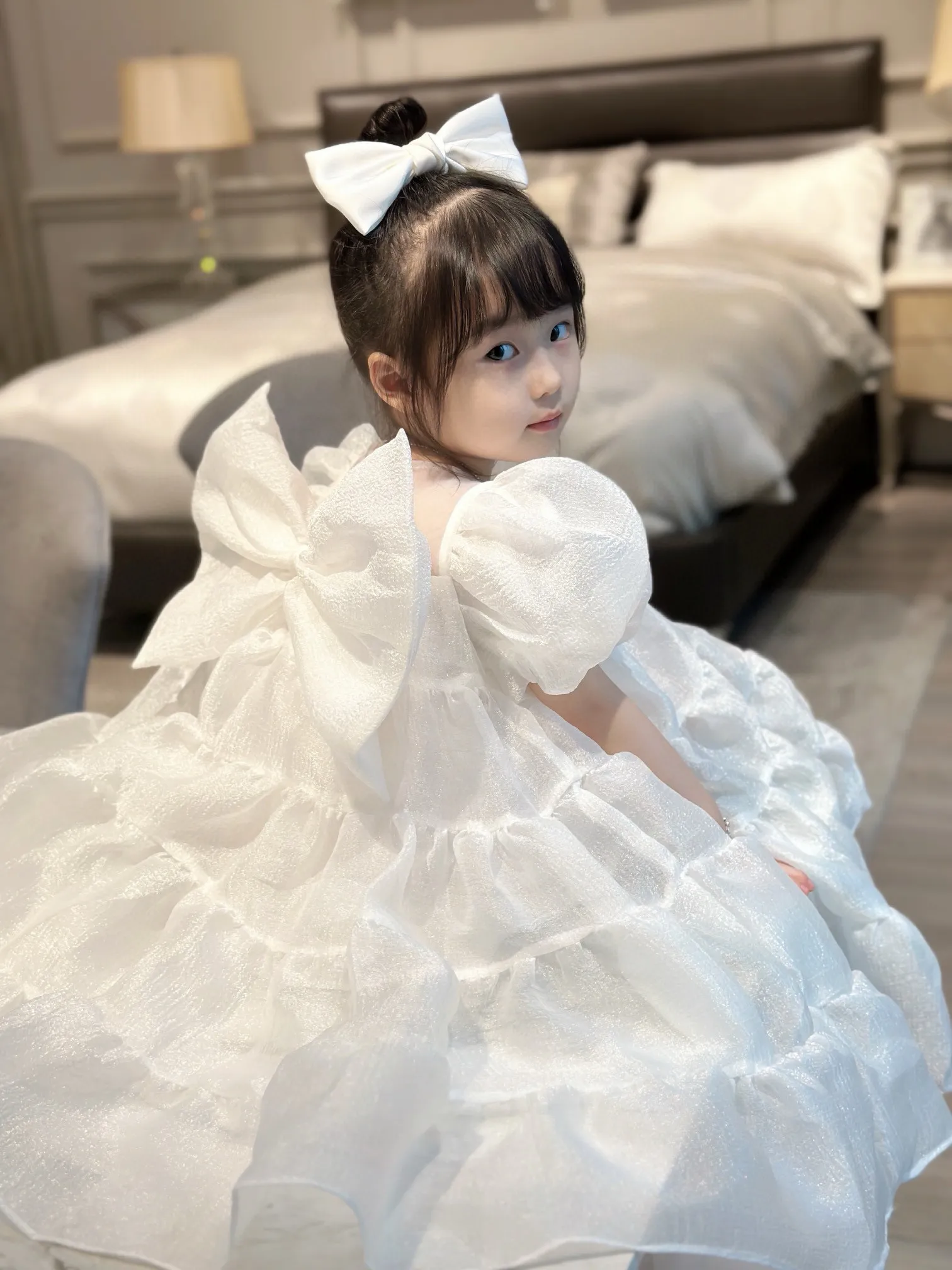 【100-150cm】オシャレ度高め プリンセス パーティー スウィート 女の子 ワンピース