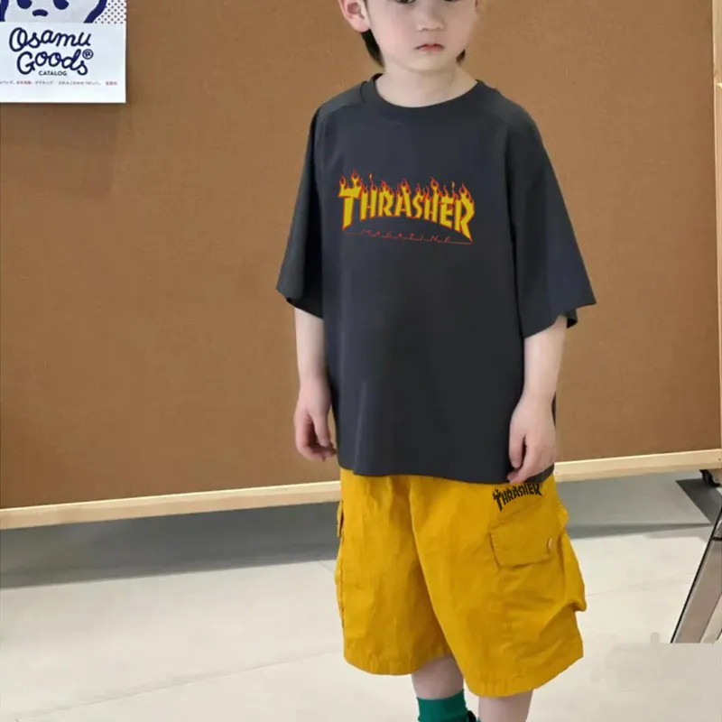 【90-150cm】これを逃す手はない 大人気  クール 着やすい 男の子 半袖Ｔシャツ＋ショートパンツ セットアップ
