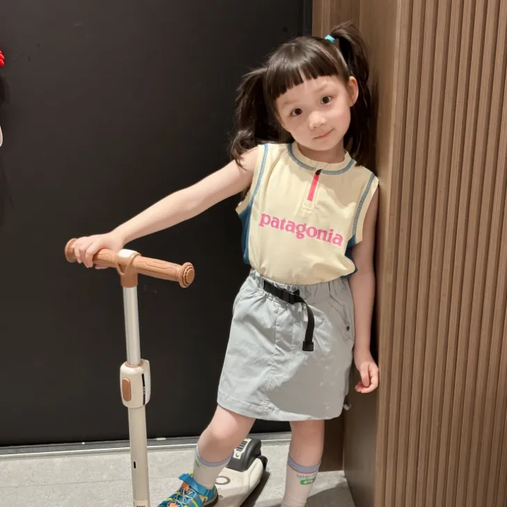 【100-150cm】元気いっぱい お気に入り カジュアル 快適 吸汗速乾 タンクトップ