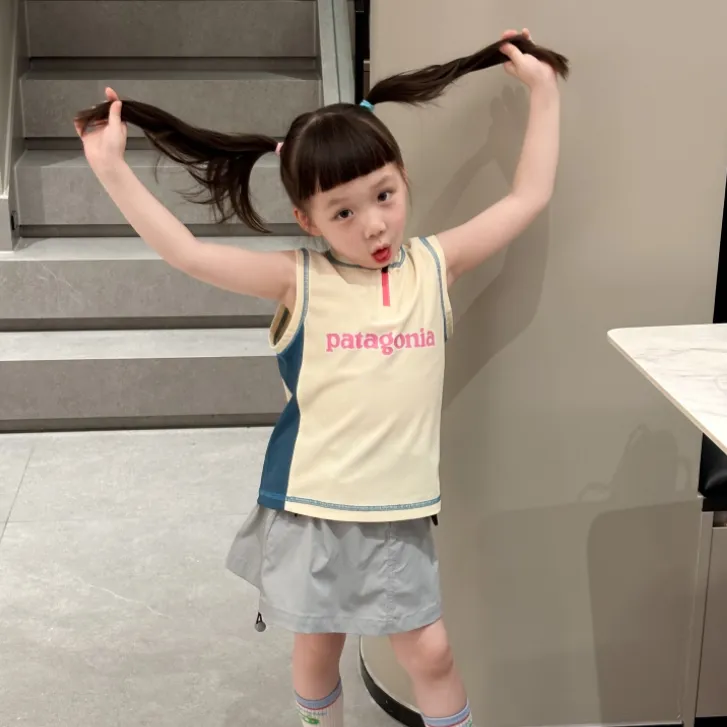 【100-150cm】元気いっぱい お気に入り カジュアル 快適 吸汗速乾 タンクトップ