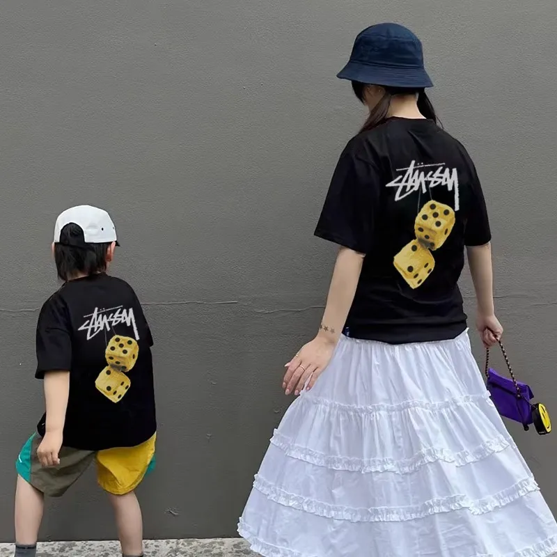【90-160cm+親サイズ】絶対欲しい 大活躍 カジュアル ユニセックス 親子ペア 半袖 Tシャツ