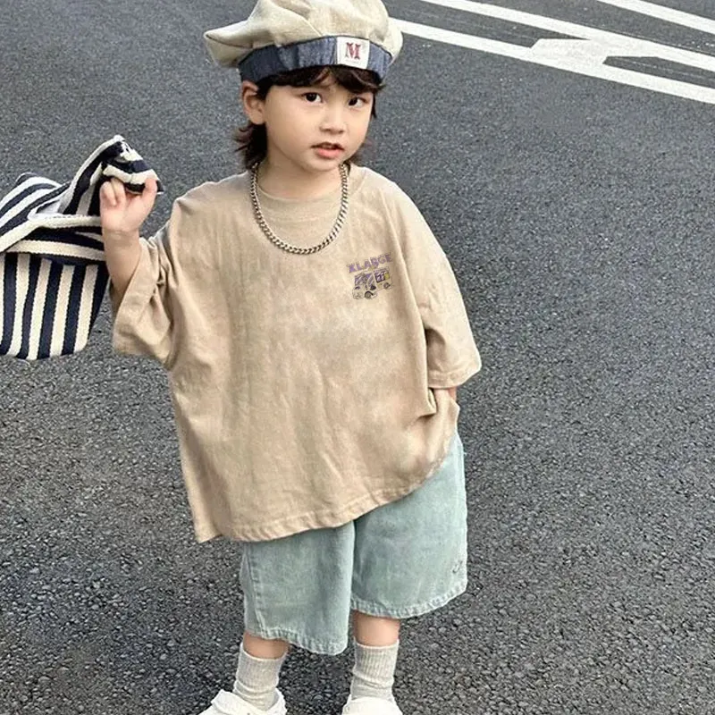 【90-160cm】トレンド感たっぷり 爆売れ中 ユニーク カッコイイ 男の子 半袖 Tシャツ