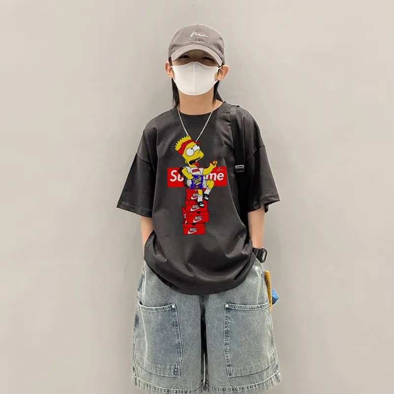 【90-160cm】今季大注目 人気爆発 快適 着心地良い 男の子 半袖 Tシャツ