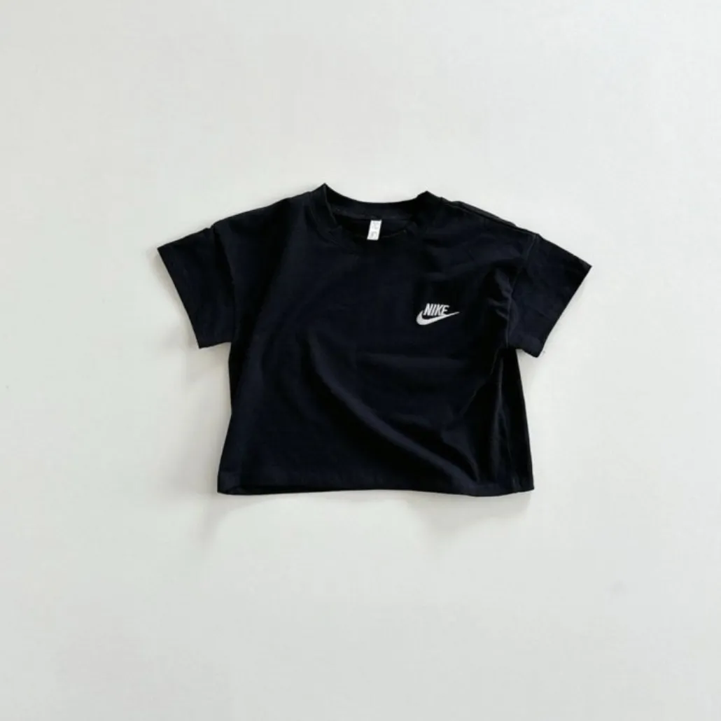 【80-130cm】売り切れ必至 売れ筋 カジュアル 刺繍 無地 肌触り良い 半袖 Ｔシャツ