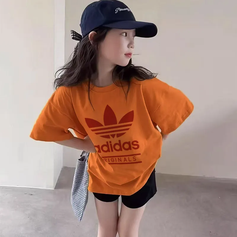【90-160cm】着回し力抜群 通気性 トレンド おすすめ 着心地良い 女の子 半袖 Tシャツ