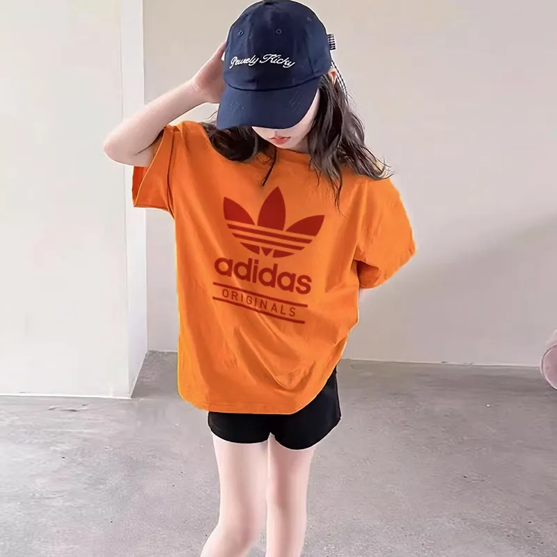 【90-160cm】着回し力抜群 通気性 トレンド おすすめ 着心地良い 女の子 半袖 Tシャツ
