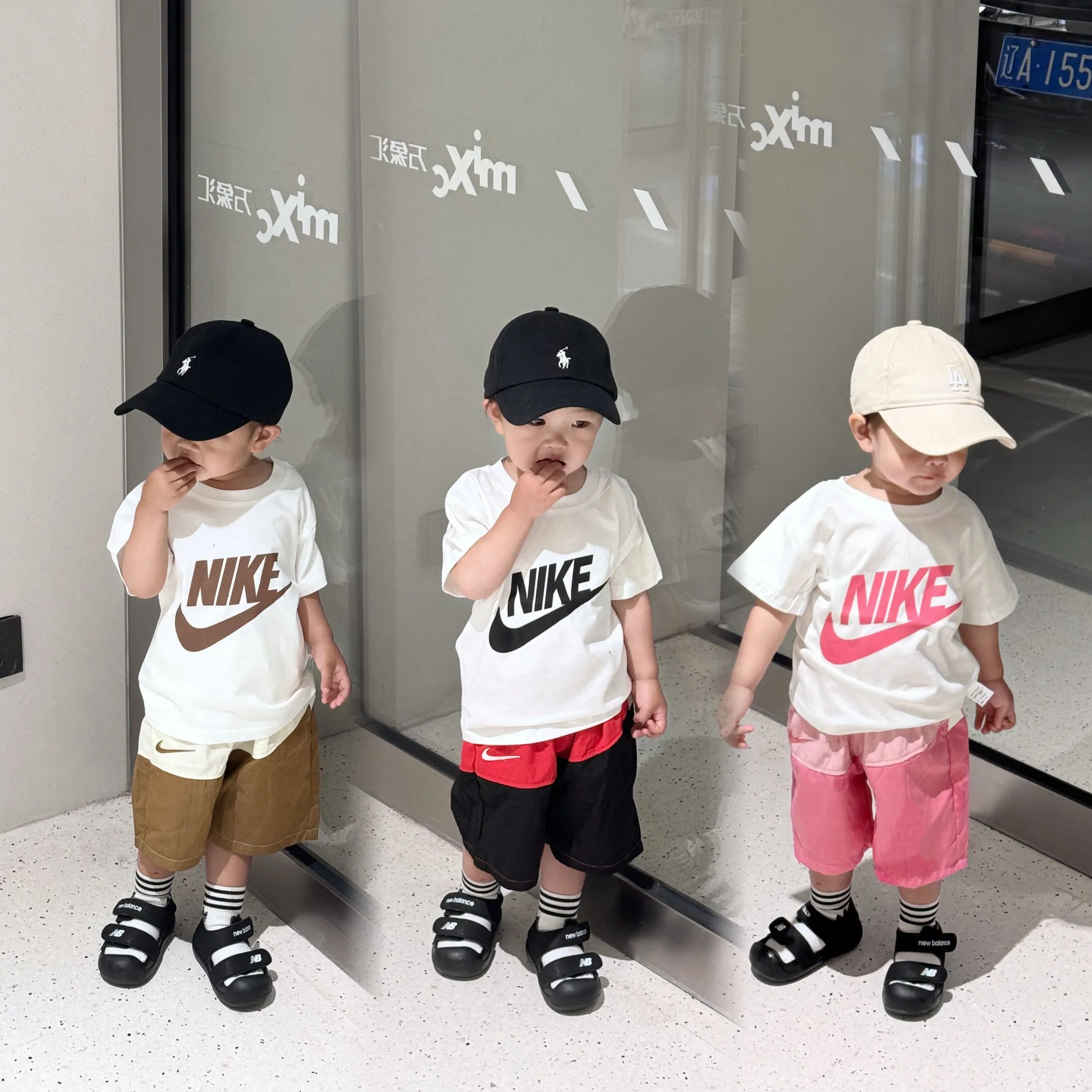 【80-130cm】二点セット 絶対後悔しない 大活躍 カジュアル シンプル 半袖Ｔシャツ＋ショートパンツ セットアップ