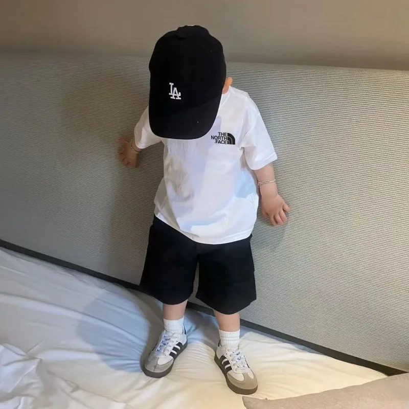 【90-160cm】二点セット 単品注文OK 話題沸騰中 大活躍 カジュアル 快適 半袖 Ｔシャツ+ショートパンツ セットアップ