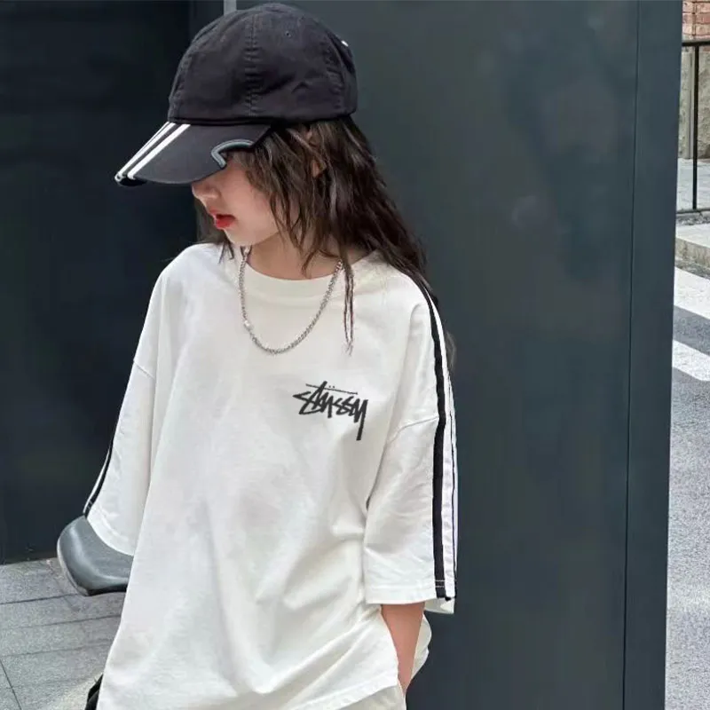 【100-150cm】話題沸騰中 今季も大注目 シンプル 合わせやすい カジュアル 女の子 半袖 Tシャツ