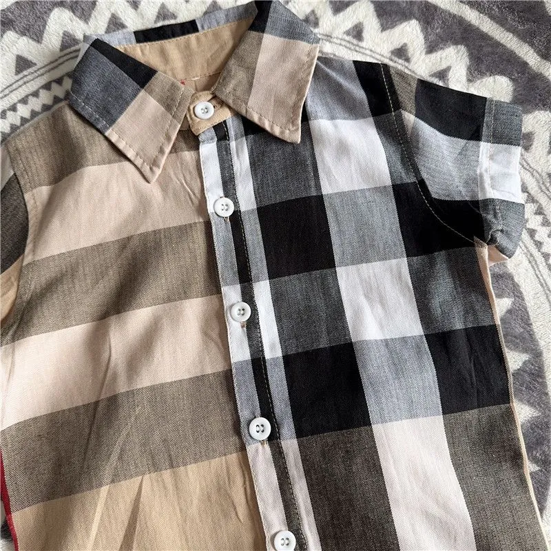 【80-150cm】二点セット 絶対後悔しない  大人気 チェック柄 着やすい 半袖 Ｔシャツ+ショートパンツ セットアップ