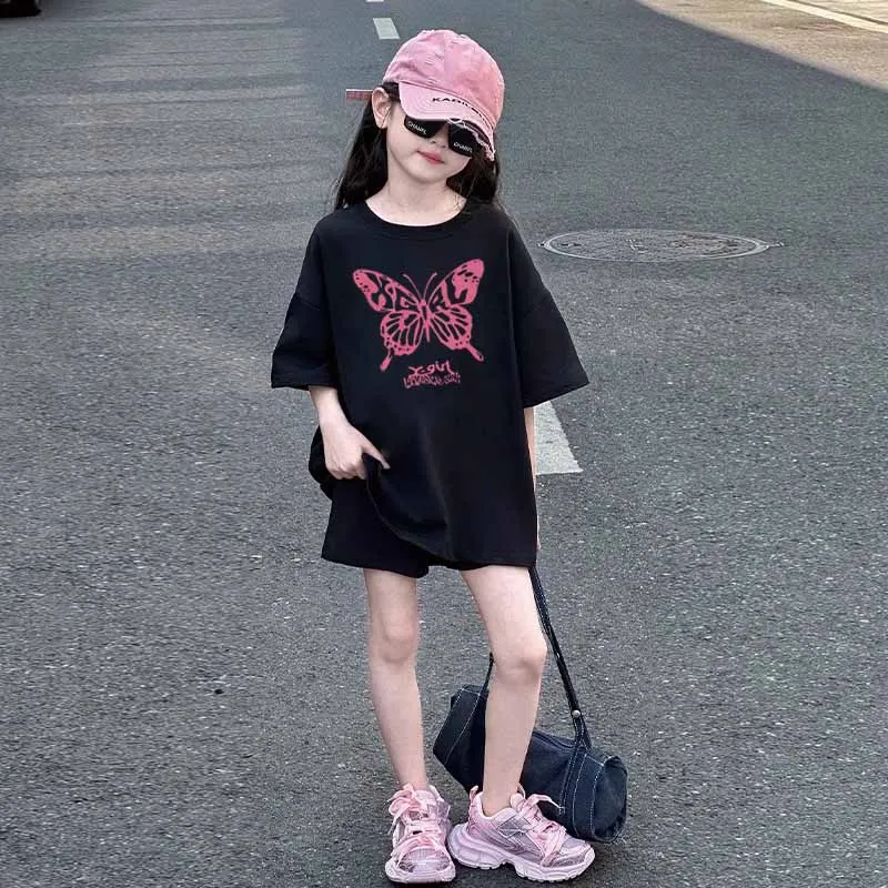 【90-160cm】おしゃれキッズ必見 大人気 カジュアル スウィート 女の子 半袖 Ｔシャツ