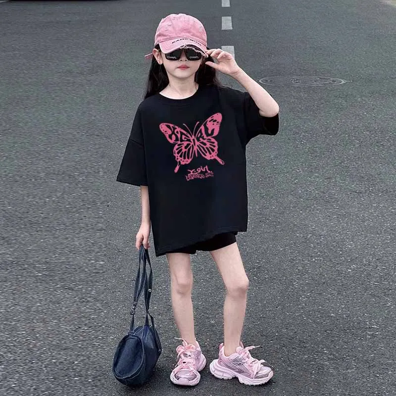 【90-160cm】おしゃれキッズ必見 大人気 カジュアル スウィート 女の子 半袖 Ｔシャツ