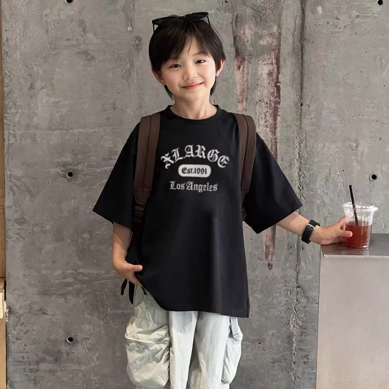 【90-160cm】リラックス感ある 大人気 カジュアル カッコイイ 男の子 半袖 Ｔシャツ