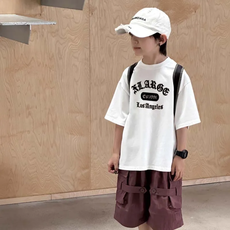 【90-160cm】リラックス感ある 大人気 カジュアル カッコイイ 男の子 半袖 Ｔシャツ