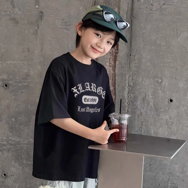 【90-160cm】リラックス感ある 大人気 カジュアル カッコイイ 男の子 半袖 Ｔシャツ