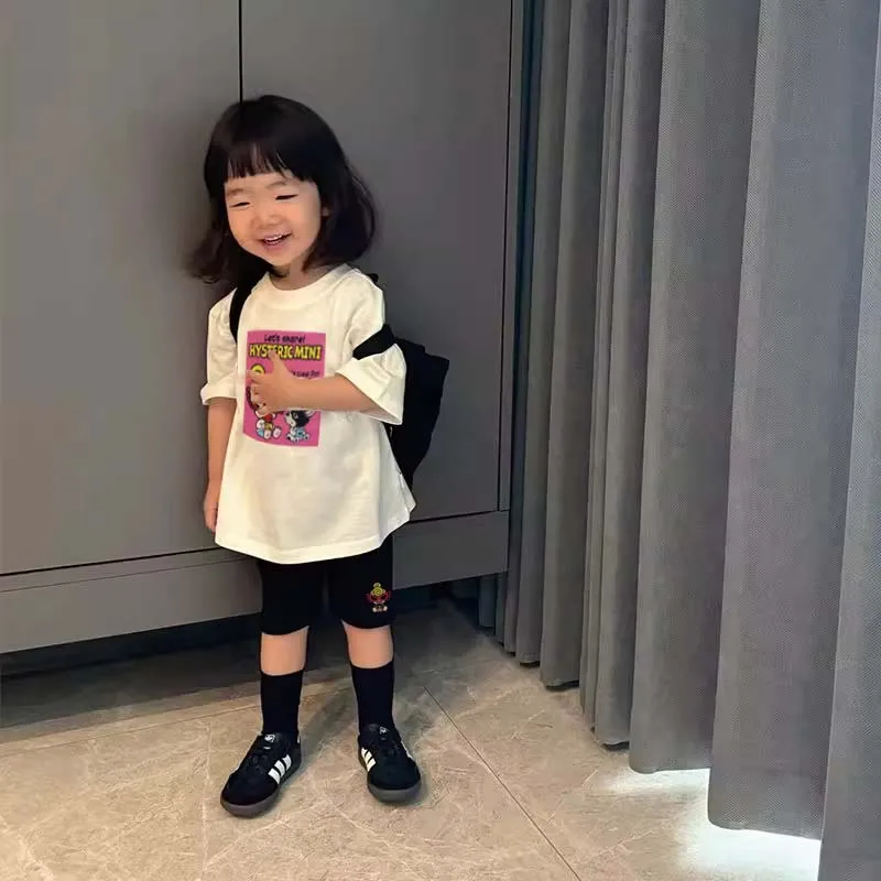 【90-140cm】二点セット 単品注文OK 取り入れたい 大人気 かわいさ満点 着やすい 女の子 半袖 Ｔシャツ+ショートパンツ セットアップ