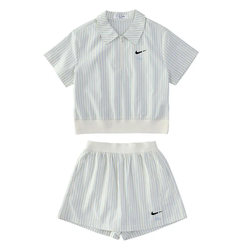 【120-170cm】二点セット よく売れる カジュアル スポーティ 女の子 半袖Ｔシャツ+スカート セットアップ