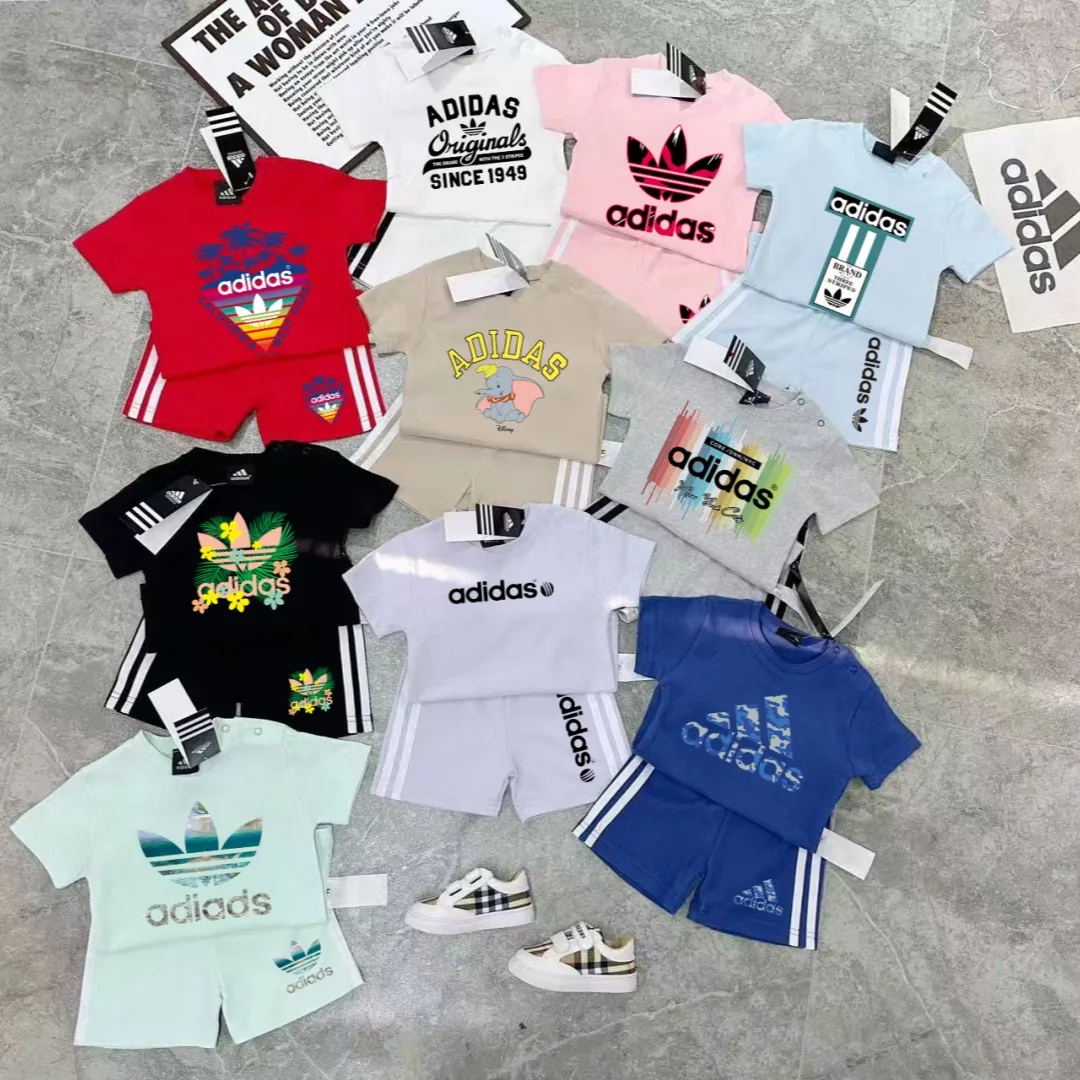 【66-110cm】二点セット 口コミ高評価 大人気 カジュアル カラバリ豊富 半袖Tシャツ+ショートパンツ セットアップ