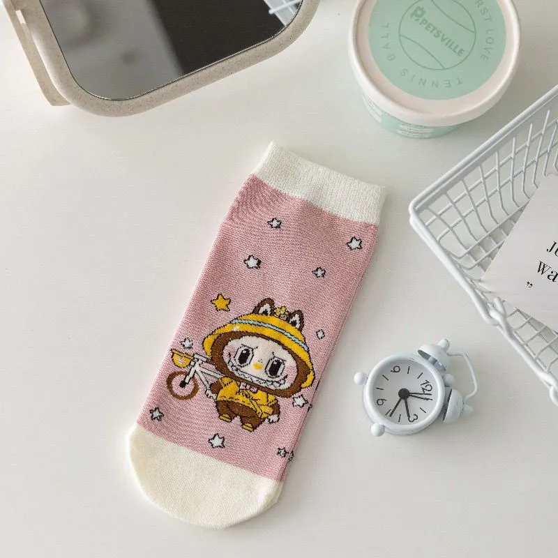 5足セット おしゃれキッズ必見 可愛い キャラクター 通気性抜群 履きやすい ソックス