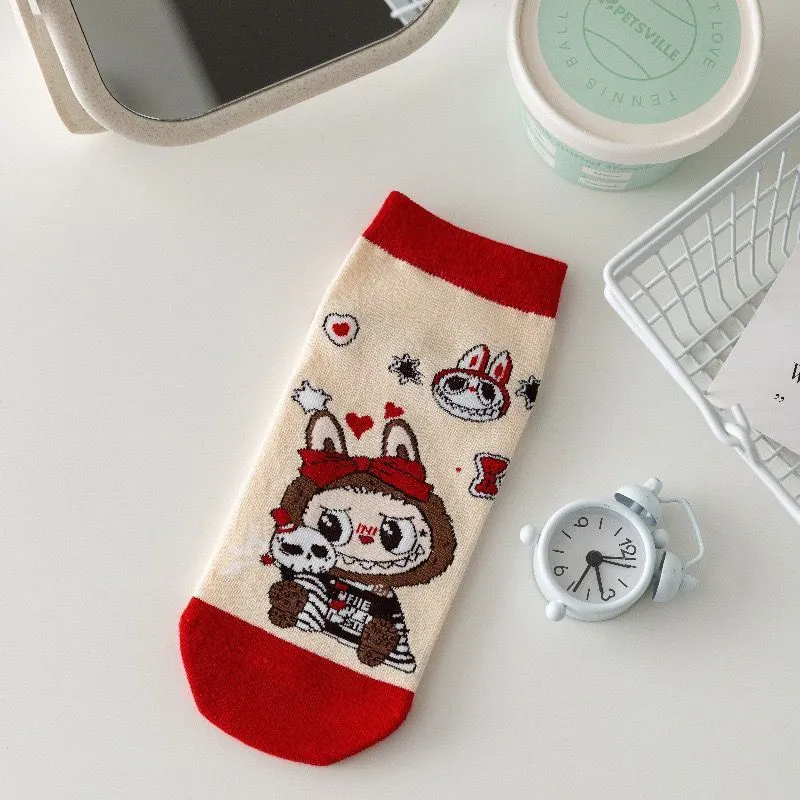 5足セット おしゃれキッズ必見 可愛い キャラクター 通気性抜群 履きやすい ソックス