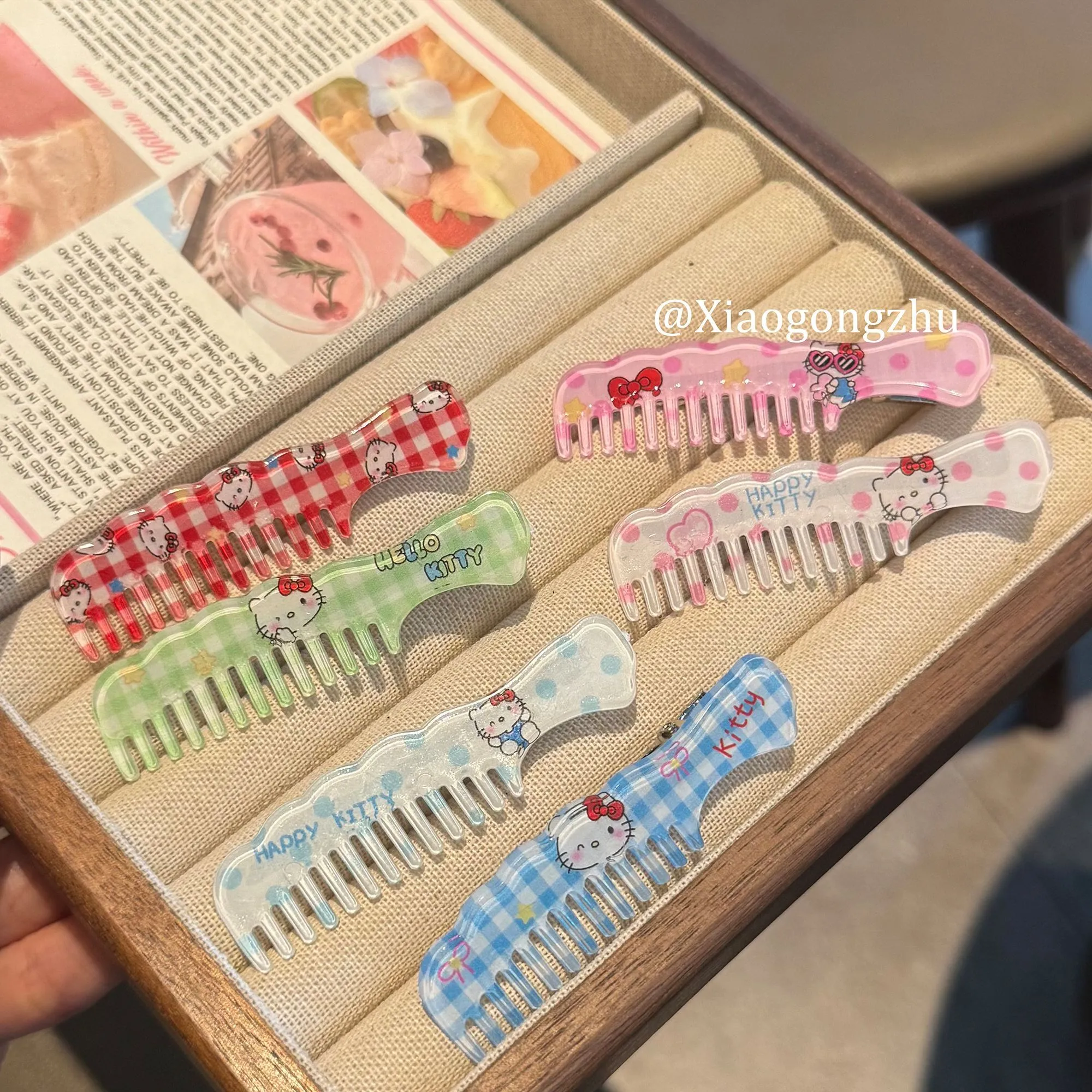 かわいい ガーリー 軽量 髪に優しい ヘアクリップ