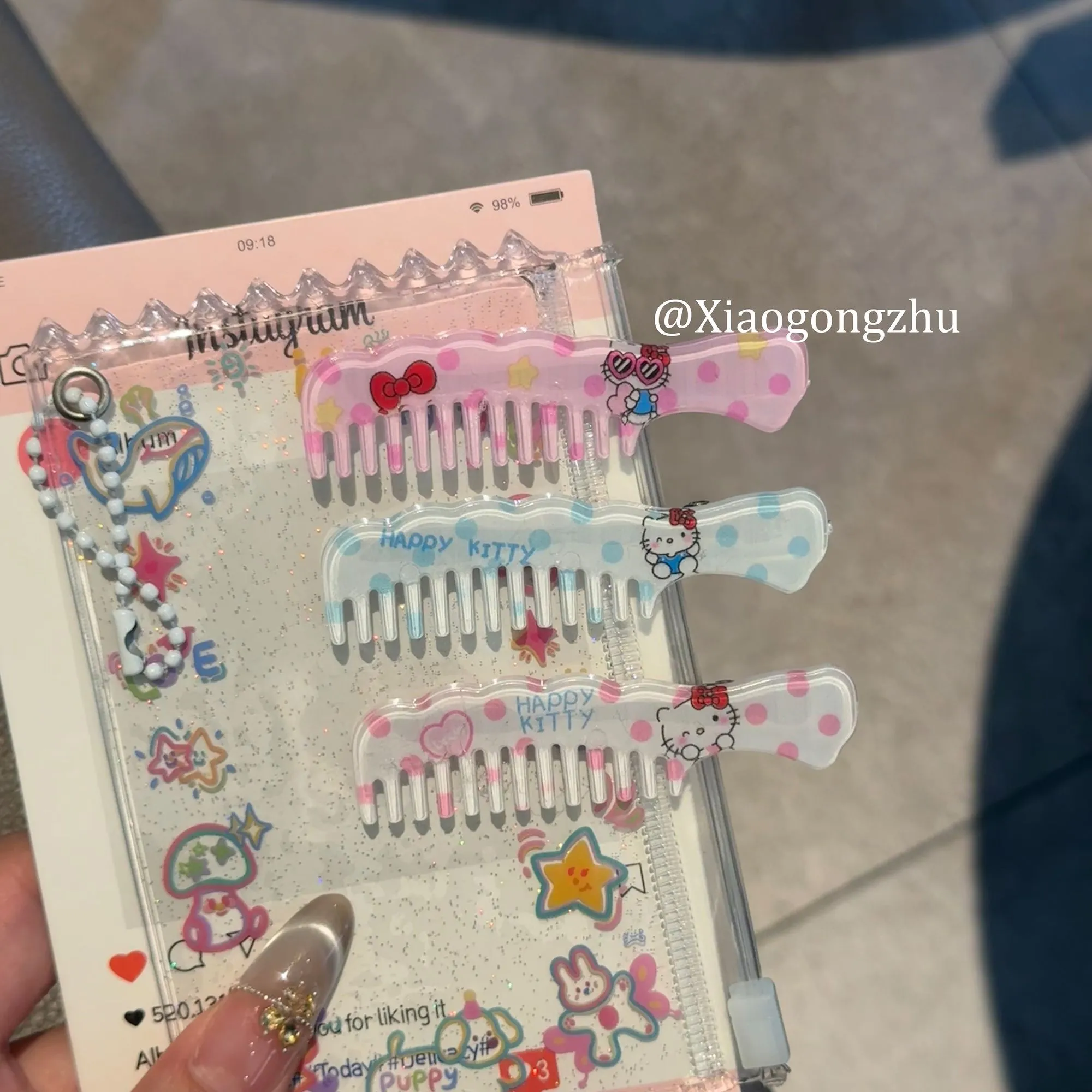 かわいい ガーリー 軽量 髪に優しい ヘアクリップ