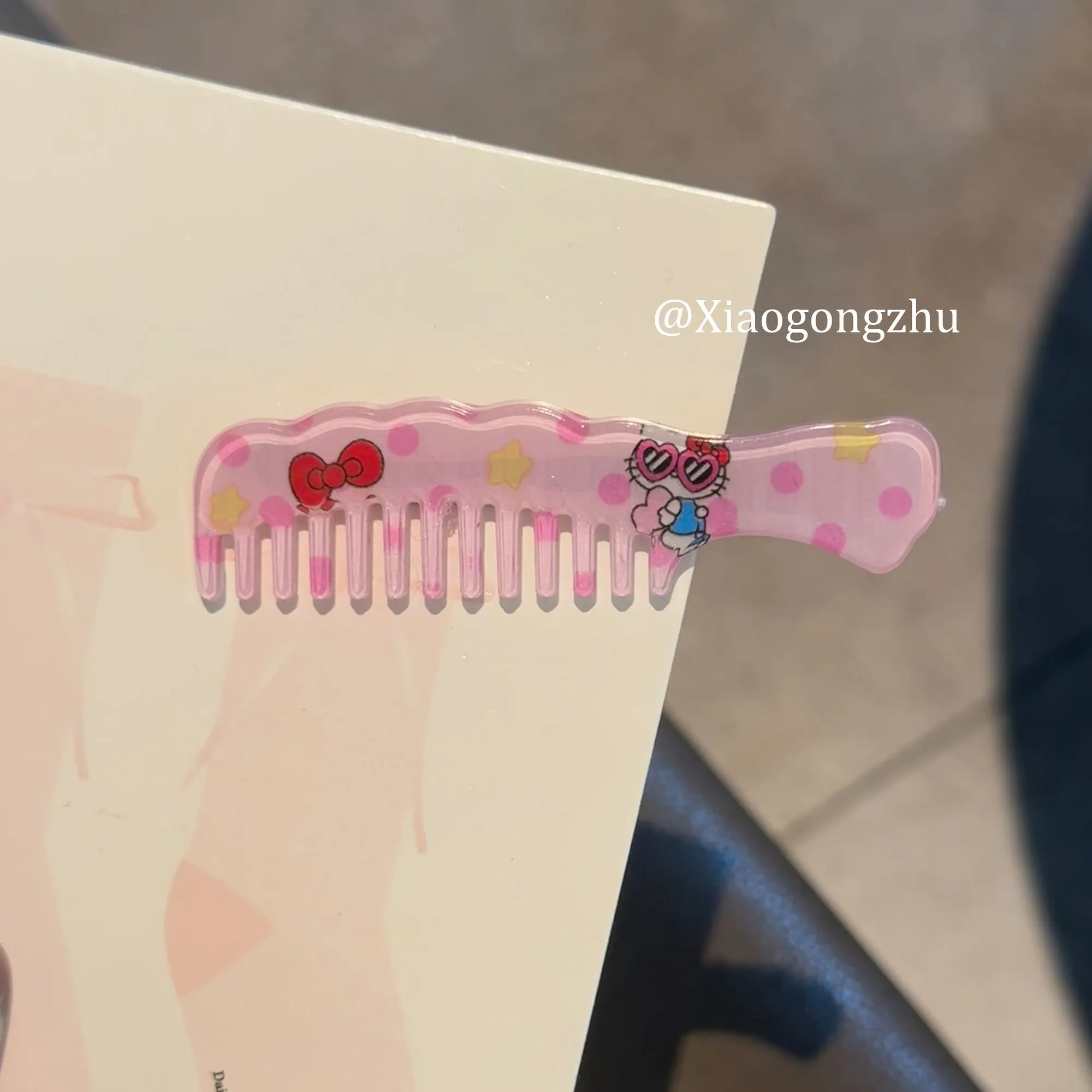 かわいい ガーリー 軽量 髪に優しい ヘアクリップ