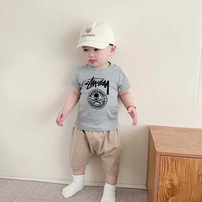 【66-90cm】よく売れる トレンド  快適な着心地 合わせやすい ベビー 半袖 Ｔシャツ