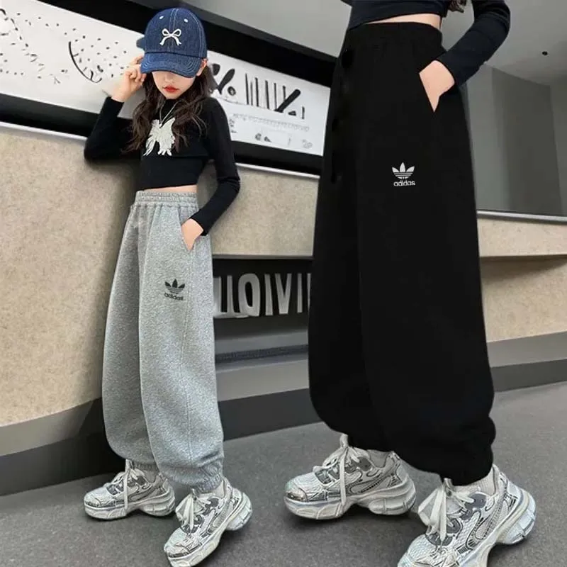 【90-160cm】リラックス感ある 新作 カジュアル 動きやすさ抜群  女の子 ボトムス パンツ