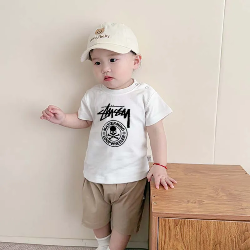 【66-90cm】よく売れる トレンド  快適な着心地 合わせやすい ベビー 半袖 Ｔシャツ