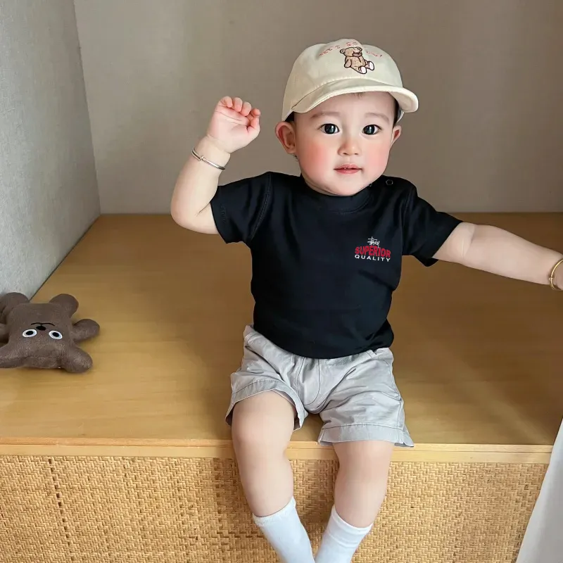 【66-90cm】今季大注目 肌触り良い ディリー 合わせやすい お出かけ ベビー 半袖 Ｔシャツ