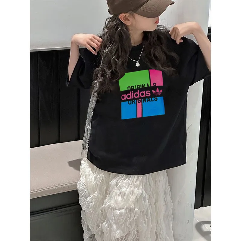 【90-160cm】デイリー使いに最適 売れ筋 おしゃれ カジュアル 着やすい 女の子 半袖 Tシャツ