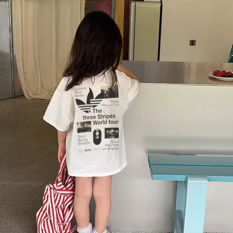 【90-160cm】絶対欲しい 大活躍 トレンド カジュアル 合わせやすい 女の子 半袖 Tシャツ