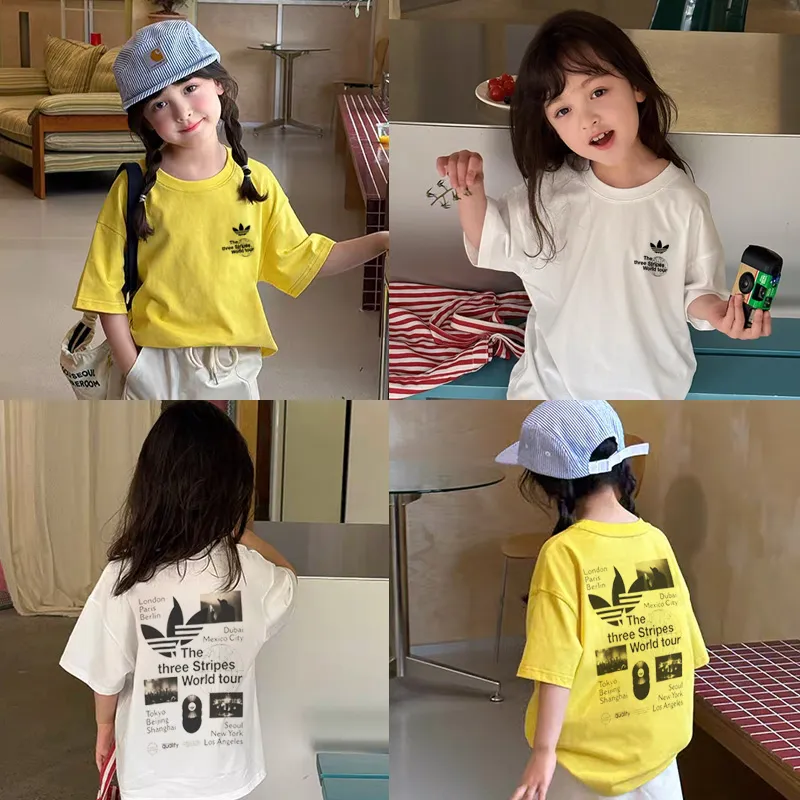 【90-160cm】絶対欲しい 大活躍 トレンド カジュアル 合わせやすい 女の子 半袖 Tシャツ