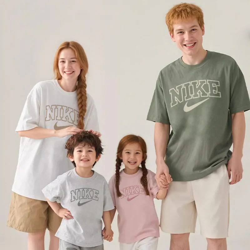 【90-160cm+親サイズ】SNS映えコーデに 爆売れ中 カジュアル  親子ペア 半袖 Ｔシャツ