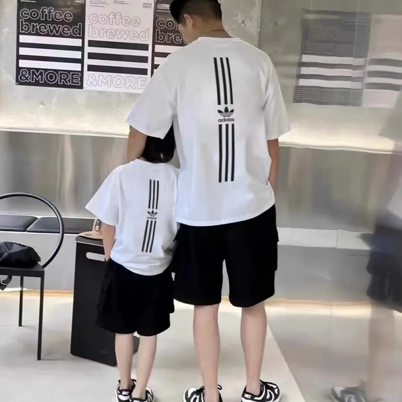 【90-160cm+親サイズ】絶対見逃さないで 爆売れ中 カジュアル トレンド 親子ペア 半袖 Tシャツ