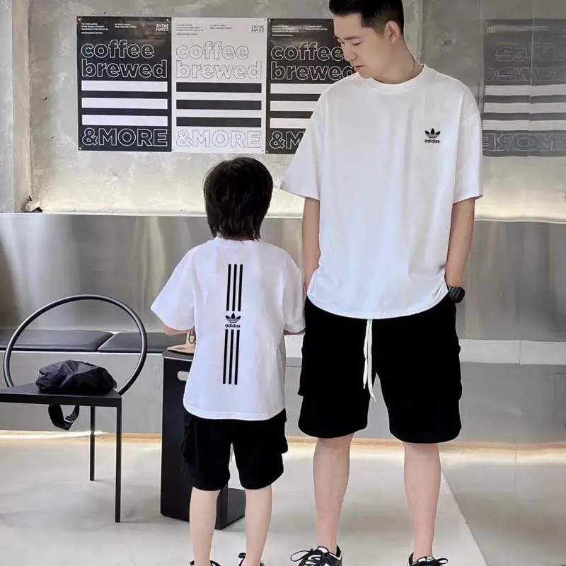 【90-160cm+親サイズ】絶対見逃さないで 爆売れ中 カジュアル トレンド 親子ペア 半袖 Tシャツ