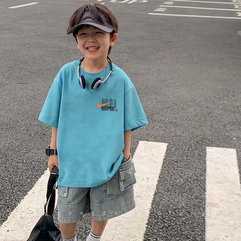 【90-160cm】夏のマストアイテム 爆売れ中 シンプル ストリート 男の子 半袖 Tシャツ