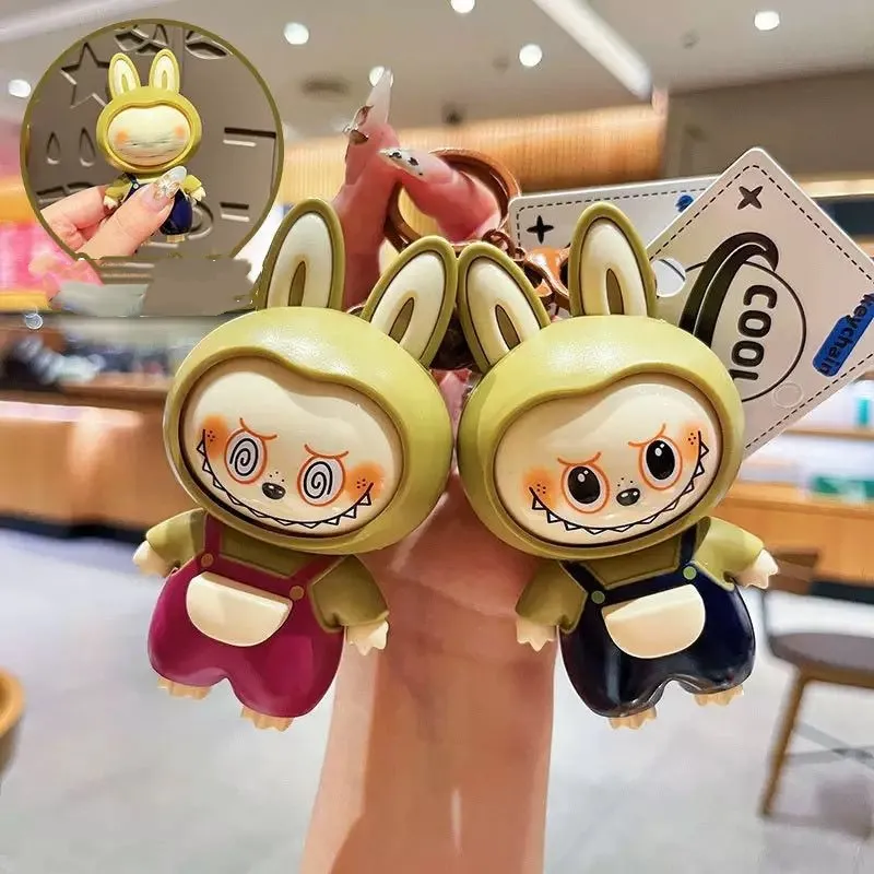 目を引く カラフル キャラクター バッグチャーム キーホルダー